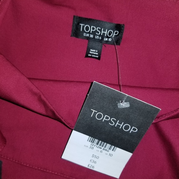 SOLD*** TOPSHOP off the shoulder blouse - Picture 4 of 4